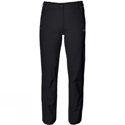 Pantalones Jack Wolfskin FlexLite Softshell Mujer Negras - Chile BGI963207